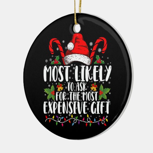 Meest waarschijnlijk om het duurste cadeau te vrag keramisch ornament (Links)