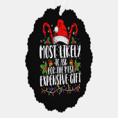 Meest waarschijnlijk om het duurste cadeau te vrag ornament kaart (Rechts)