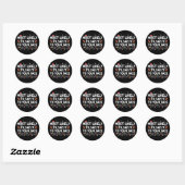 Meest Waarschijnlijk Om Het Recht In Je Gezicht Te Ronde Sticker (Vel)