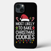 Meest waarschijnlijk om kerstkoekjes te bakken Fun Case-Mate iPhone Case (Achterkant)