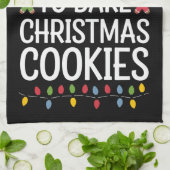 Meest waarschijnlijk om kerstkoekjes te bakken Fun Theedoek (Gevouwen)