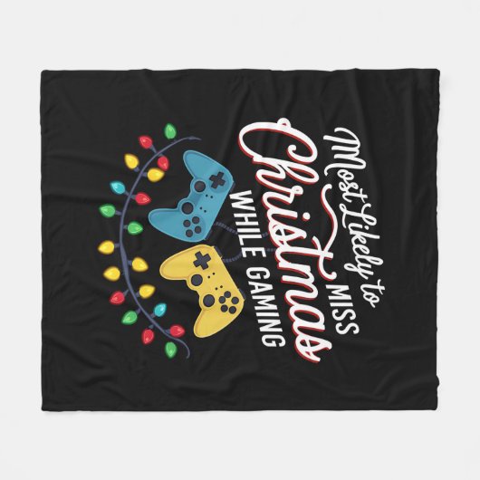 Meest waarschijnlijk om Kerstmis te missen tijdens Fleece Deken (Voorkant (Horizontaal))