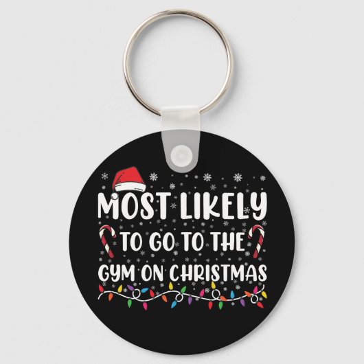 Meest waarschijnlijk om naar de sportschool te gaa sleutelhanger (Voorkant)