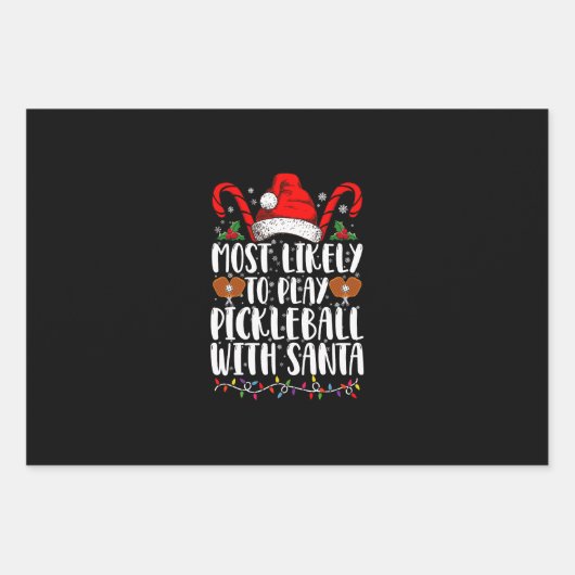 Meest waarschijnlijk om Pickleball spelen met Sant Inpakpapier Vel (Voorkant)