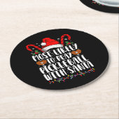 Meest waarschijnlijk om Pickleball spelen met Sant Ronde Kartonnen Onderzetter (Gebogen)