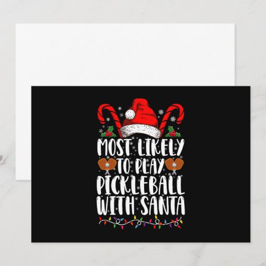 Meest Waarschijnlijk om Pickleball te Spelen met d Kaart (Voorkant / Achterkant)