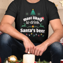 Meest waarschijnlijk om Santa's bier Christmas Shi
