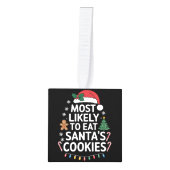 Meest waarschijnlijk om Santas Cookies Family Kers Decoratie (Voorkant)