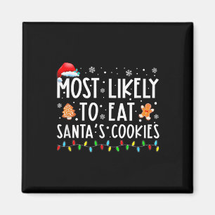 Meest waarschijnlijk om Santas Cookies Family Kers Magneet