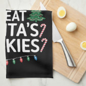 Meest waarschijnlijk om Santas Cookies Family Kers Theedoek (Quarter Fold)