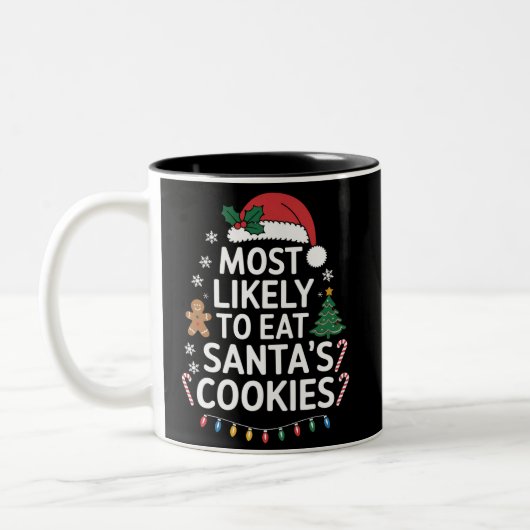 Meest waarschijnlijk om Santas Cookies Family Kers Tweekleurige Koffiemok (Links)