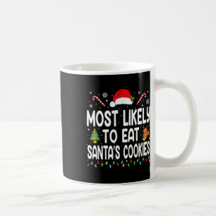 Meest waarschijnlijk om Santas Cookies kerstfamili Koffiemok