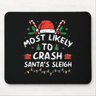 Meest waarschijnlijk om Santa's slee leuk Kerstmis Muismat
