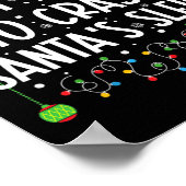 Meest waarschijnlijk om Santa's slee leuk Kerstmis Poster (Hoek)