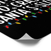 Meest waarschijnlijk om Santa's slee leuk Kerstmis Poster (Hoek)