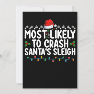 Meest waarschijnlijk om Santa's slee te crashen Ch Kaart