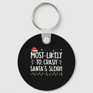Meest waarschijnlijk om Santa's Sleigh Fun Xmas Pa Sleutelhanger