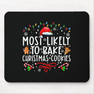 Meest waarschijnlijk om te bakken Kerstmis koekjes Muismat