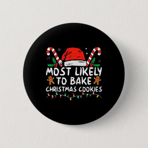 Meest waarschijnlijk om te bakken Kerstmis koekjes Ronde Button 5,7 Cm