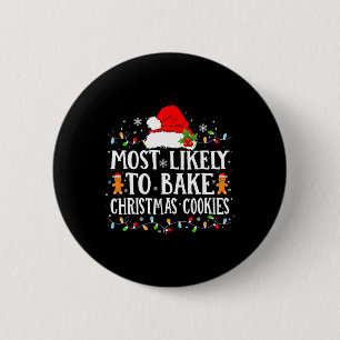 Meest waarschijnlijk om te bakken Kerstmis koekjes Ronde Button 5,7 Cm
