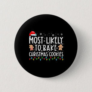 Meest waarschijnlijk om te bakken Kerstmis koekjes Ronde Button 5,7 Cm
