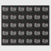 Meest waarschijnlijk om te dansen met Kerstman fam Cadeaupapier (Vlak)