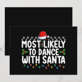 Meest waarschijnlijk om te dansen met Kerstmis vak Kaart (Voorkant / Achterkant)