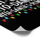 Meest waarschijnlijk om te dansen met Santa's rend Poster (Hoek)