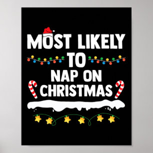 Meest waarschijnlijk om te dutten op kerst bijpass poster