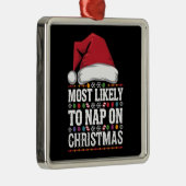 Meest waarschijnlijk om te dutten op kerst familie metalen ornament (Rechts)