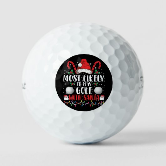 Meest waarschijnlijk om te golfen met Kerstman fam Golfballen (Voorkant)