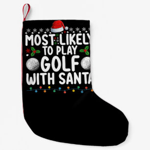 Meest waarschijnlijk om te golfen met Santa Christ Kleine Kerstsok