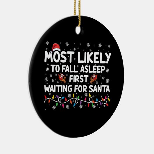 Meest waarschijnlijk om te Herfsten slapen eerste  Keramisch Ornament (Rechts)