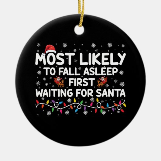 Meest waarschijnlijk om te Herfsten slapen eerste  Keramisch Ornament (Voorkant)