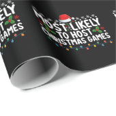 Meest waarschijnlijk om te hosten Christmas Games  Cadeaupapier (Rol Hoek)
