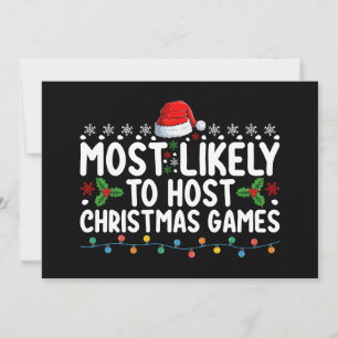 Meest waarschijnlijk om te hosten Christmas Games  Kaart