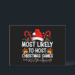 Meest waarschijnlijk om te hosten Kerstmis spellet Kaart<br><div class="desc">Meest waarschijnlijk om te hosten Kerstmis Spelletjes Kerstmis Familie Xmas</div>