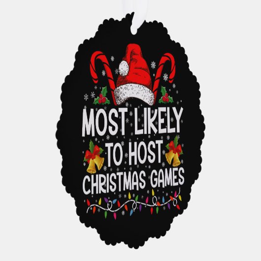 Meest waarschijnlijk om te hosten Kerstmis spellet Ornament Kaart (Rechts)