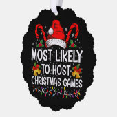 Meest waarschijnlijk om te hosten Kerstmis spellet Ornament Kaart (Links)
