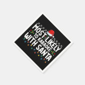 Meest waarschijnlijk om te karaoke met Kerstmis Servet (Hoek)