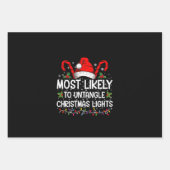 Meest waarschijnlijk om te ontwarren Kerstmis Lich Inpakpapier Vel (Voorkant)