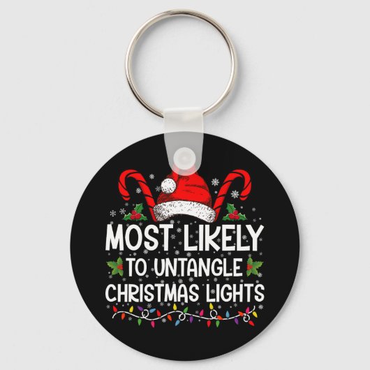 Meest waarschijnlijk om te ontwarren Kerstmis Lich Sleutelhanger (Voorkant)