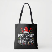 Meest waarschijnlijk om te ontwarren Kerstmis Lich Tote Bag (Voorkant)