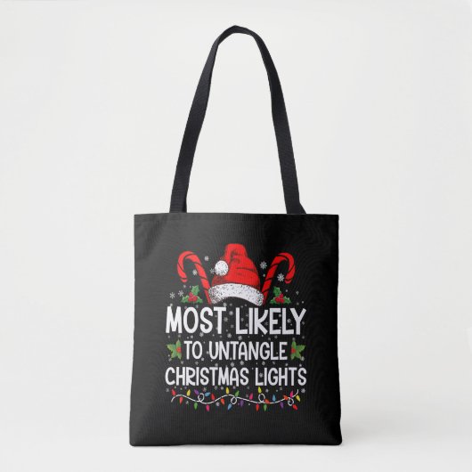 Meest waarschijnlijk om te ontwarren Kerstmis Lich Tote Bag (Voorkant)