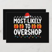 Meest waarschijnlijk om te overshoppen kerstvakant kaart (Voorkant / Achterkant)
