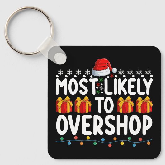 Meest waarschijnlijk om te overshoppen kerstvakant sleutelhanger (Voorkant)