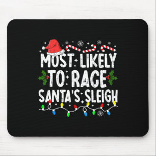 Meest waarschijnlijk om te racen Santa's Sleigh Fa Muismat