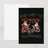 Meest waarschijnlijk om te rijden motorfiets de he kaart (Voorkant / Achterkant)