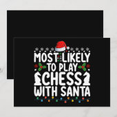 Meest waarschijnlijk om te schaken met Kerstmis Kaart (Voorkant / Achterkant)