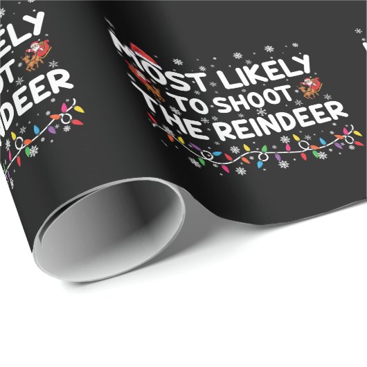 Meest waarschijnlijk om te schieten om rendieren f cadeaupapier (Rol Hoek)